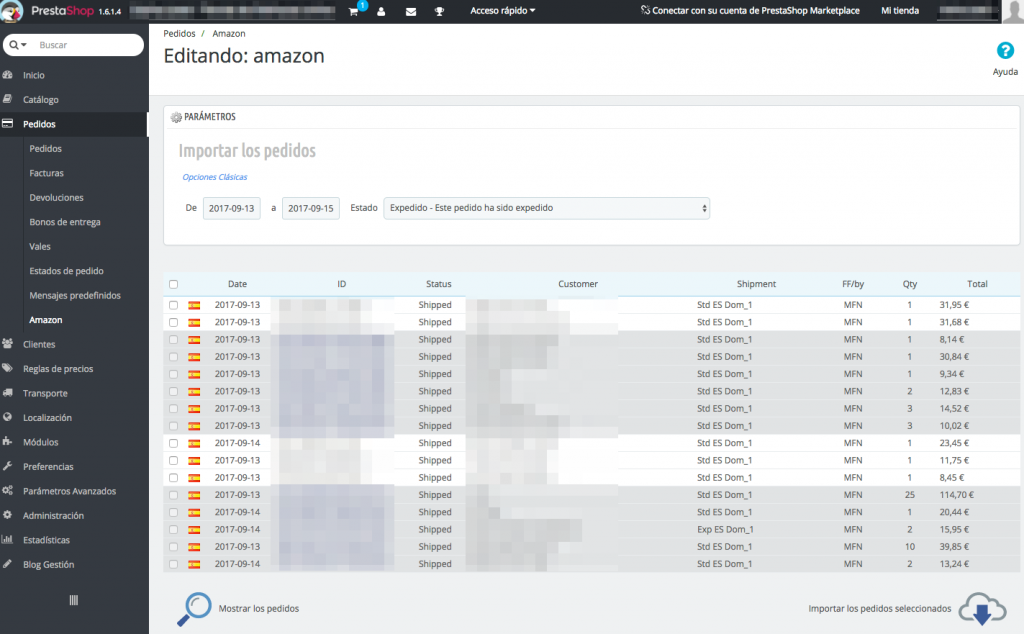 integracion amazon prestashop